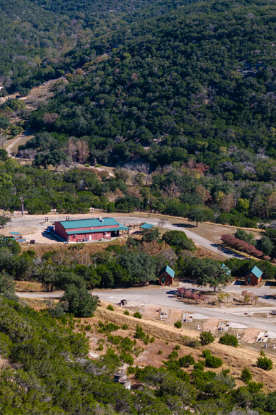 1Trails End Cabin from the air